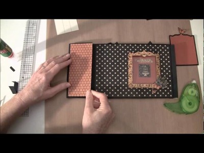 How to build a  photo mini album with G45 Olde Curiosity Shoppe paper collection Part 3