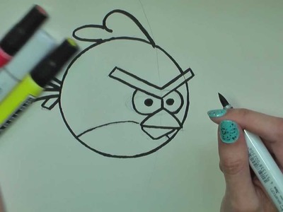 How to Draw Red Angry Birds in Pencil - Artist Rage