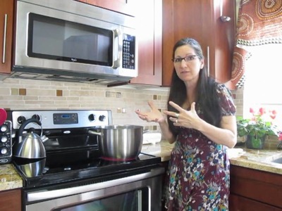 How to kettle dye or tie dye leicester wool on the stove