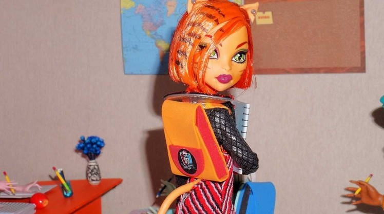 How to make a backpack for doll (Monster High, EAH, Barbie, etc)