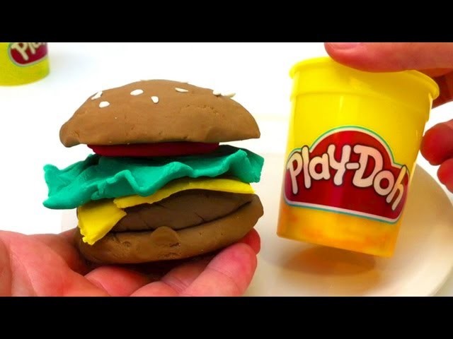 How to make a Play-Doh burger - unboxingsurpriseegg