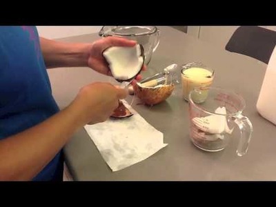 How to make Coconut milk shake
