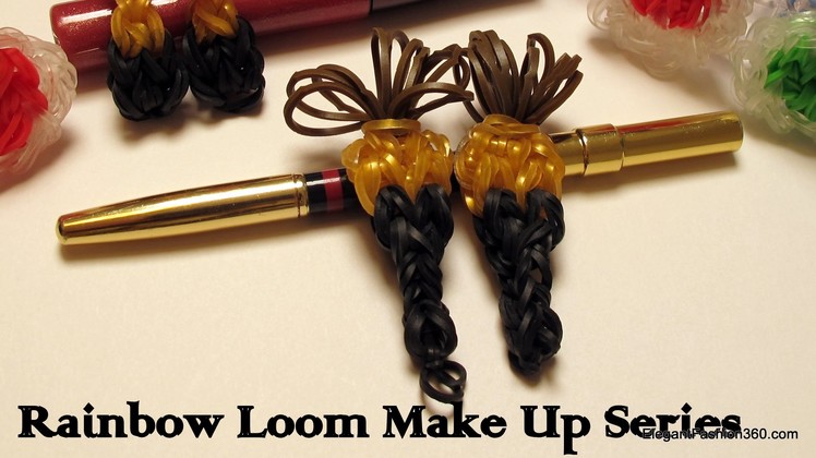 How to make Make Up Brush Charm - How to - Rainbow Loom