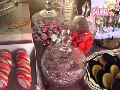 June 16th- 3rd Girly Girl Birthday Party Dessert Table Set-Up