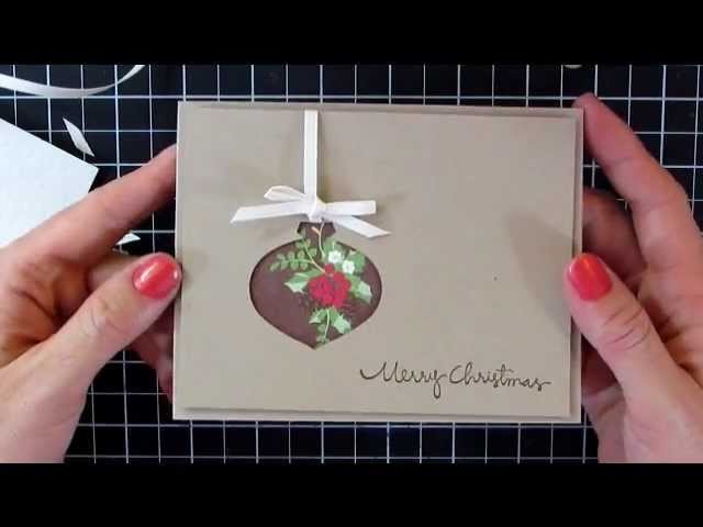 Mass Producing Christmas Cards #3 Ornament Punch with Catherine Pooler