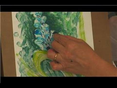 Oil Pastel Techniques : How to Use Oil Pastels for Monotypes