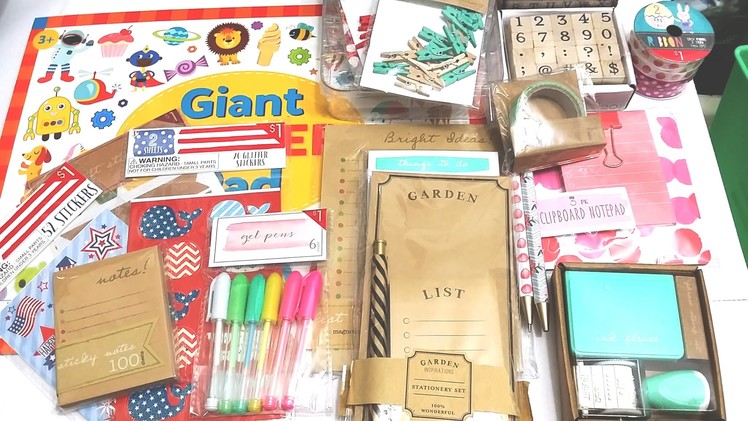Target Dollar Spot Haul for planner supplies (May)