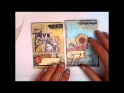 Tutorial Part 1 of 4 - a fun way to decorate glassine bags.envelopes for your mini albums