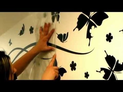 Wall decals ambiance-live.com - How to apply a sticker with transfer film