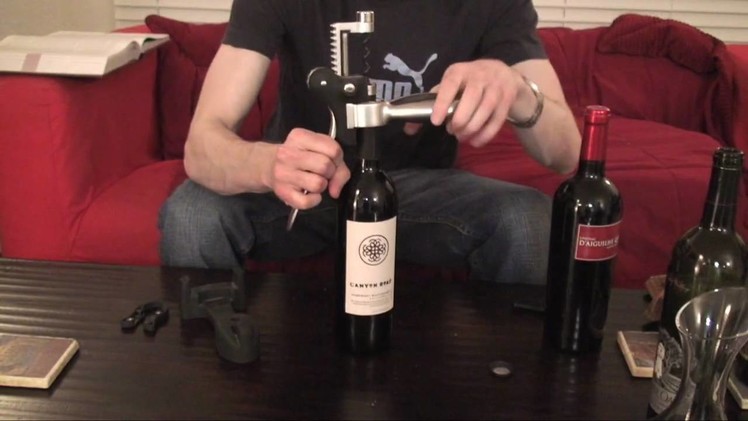#7 How to Open a Bottle of Wine with a lever style corkscrew - SuppleWine.com