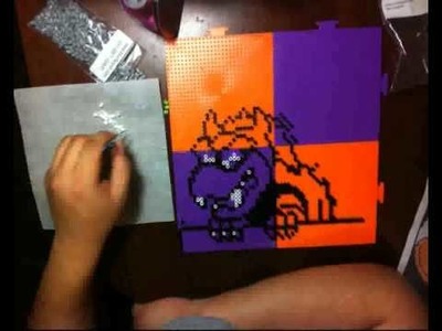 Building Bowser with about 5000 Perler Beads