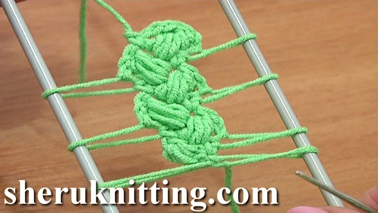 Crochet Braid On Hairpin Loom How to Tutorial 10 Crochet Puff Stitches