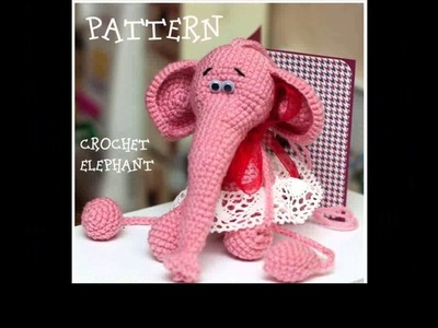 Crochet elephant baby blanket