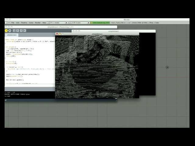 DIY 3D Scanning with Microsoft Kinect and Processing