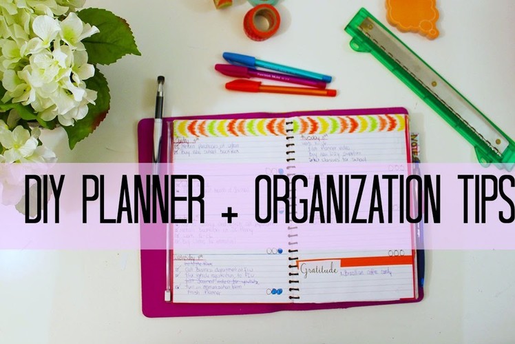 ✂ DIY Planner + Organization tips