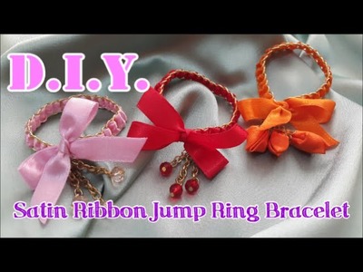 D.I.Y. ♥♥♥ Satin Ribbon Jump Ring Bracelet