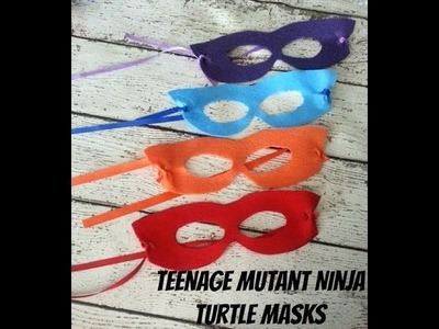 DIY Teenage Mutant Ninja Turtle Masks