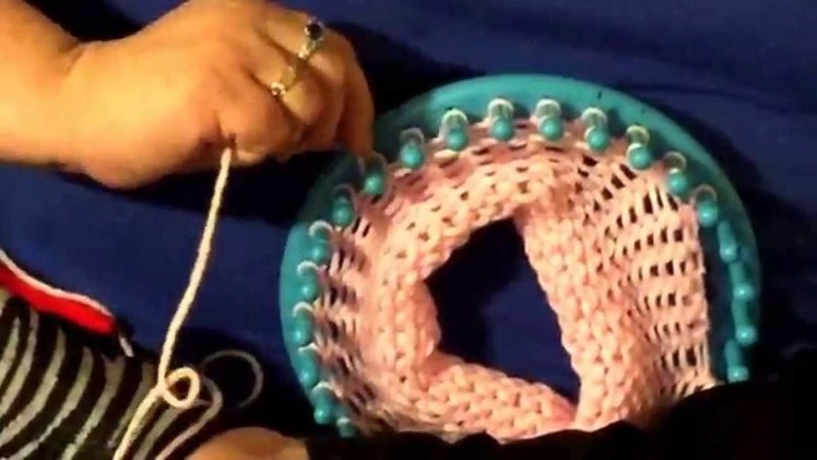 Easier way of loom knitting armholes for dog sweaters