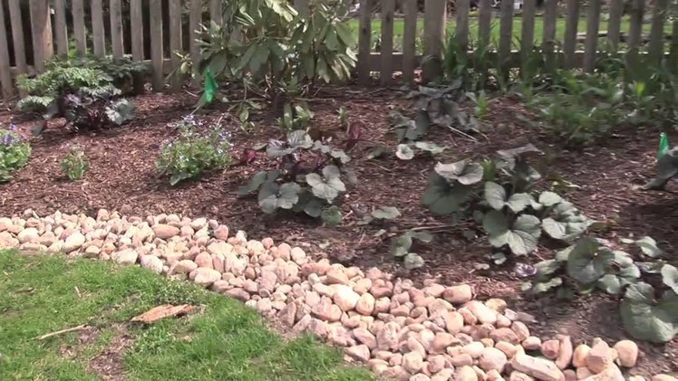 Edging Gardens with River Stones