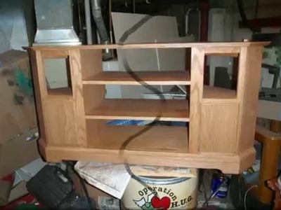 How I built an Entertainment corner TV stand.