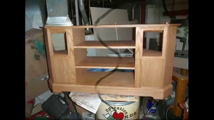 How I built an Entertainment corner TV stand.