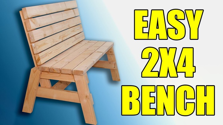 How To Build A Comfortable 2x4 Garden Bench - 104