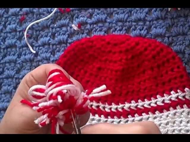 How to Crochet my "Santa Baby Beanie"- Part 7