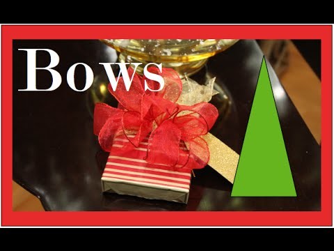 How To make a BOW - Step by Step - Christmas Present