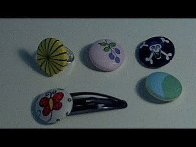 How to make a fabric covered button Day 12