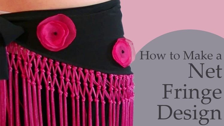 How to Make a Net Fringe Design for Belly Dance Hip Scarf