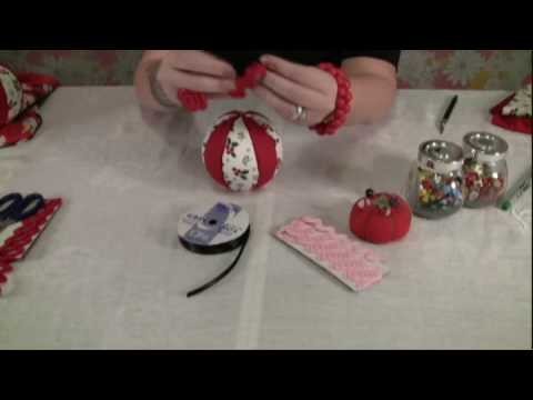 How to Make Easy, "No Sew" Fabric Christmas Ornaments