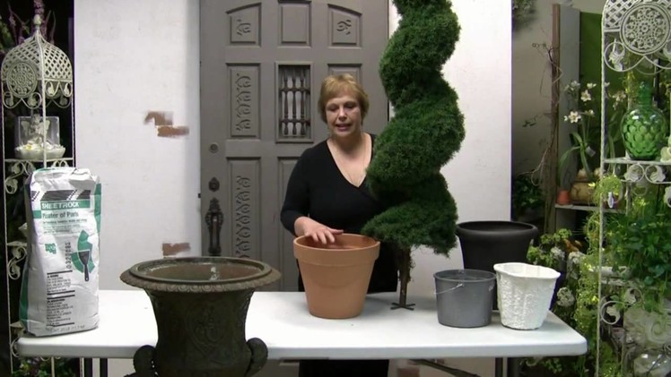 How To Pot A Spiral Topiary For Outdoor Or Indoor Use