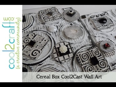 How to Transform Cereal Boxes into Cool2Cast Wall Art by EcoHeidi Borchers