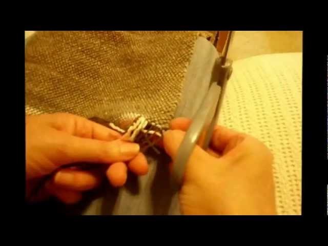How to Weave on a Loom - Video 18 - Twisting the Fringe