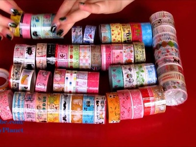 HUGE Washi Tape Haul. Kawaii Scrap Book Tapes - DIY Craft Art Supplies Craft Projects