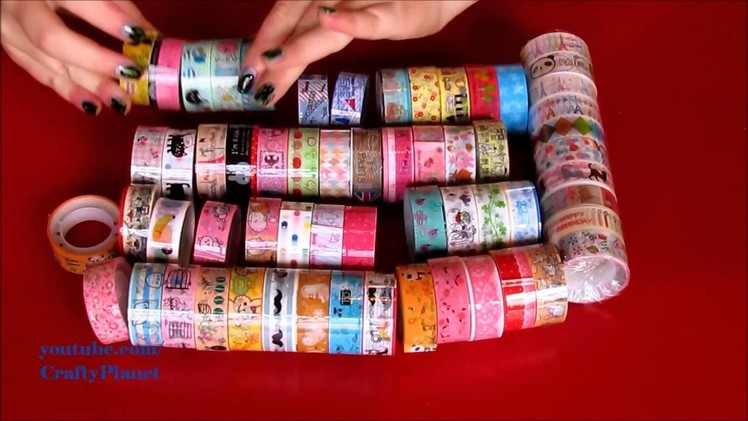 HUGE Washi Tape Haul. Kawaii Scrap Book Tapes - DIY Craft Art Supplies Craft Projects