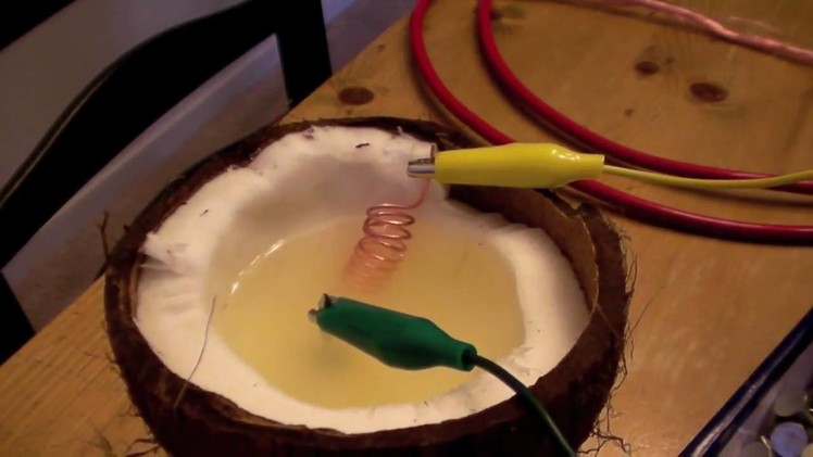 Making a Coconut Battery
