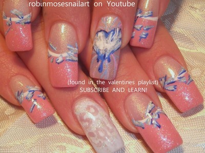 Nail Art Tutorial | Valentine's Day Nail Art | Ice Cold Heart and Frozen Glass