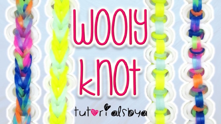 NEW Wooly Knot Rainbow Loom Monster Tail Bracelet Tutorial | How To