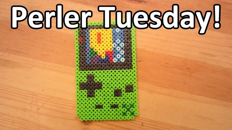 PERLER BEAD: Gameboy w. Tetris! (Giveaway #71) Tutorial & How To