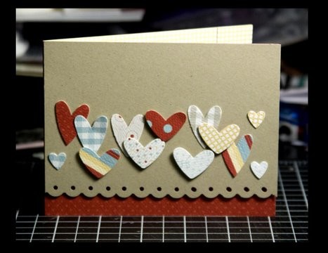 Punched Hearts - Make a Card Monday #57