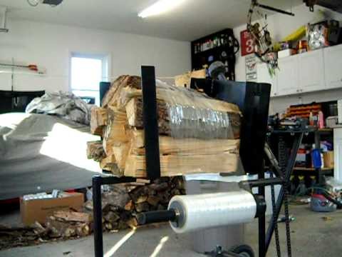 The Best Homemade firewood wrapper, In action
