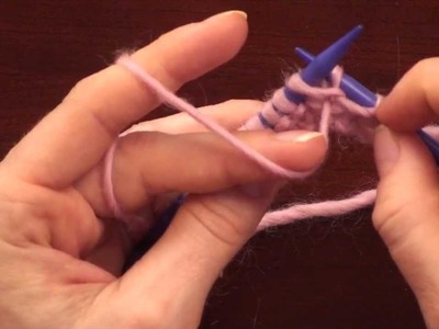 The Purl Stitch (Continental Style)