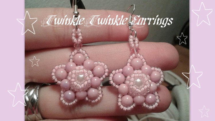 Twinkle Twinkle Earrings Beading Tutorial by HoneyBeads1