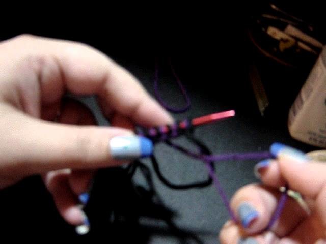 Two Color Backwards Loop Cast On