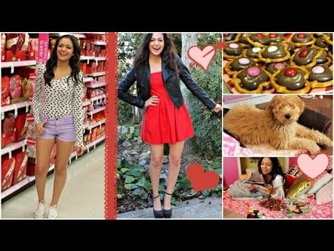 Valentine's Day Hair, Makeup & Outfit ideas! + Easy V-day treat!
