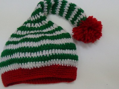 Very Easy Crochet Santa Hat-1