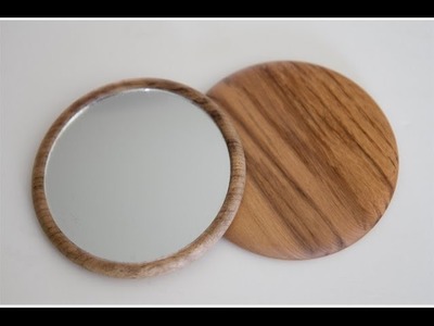 Wood Turning Projects compact Makeup Mirror