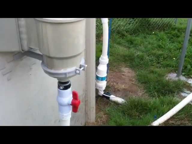 Above ground swimming pool water recirculation system DIY