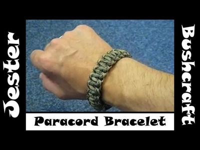 Bushcraft - How To Make A 550 Paracord Bracelet With Buckle
